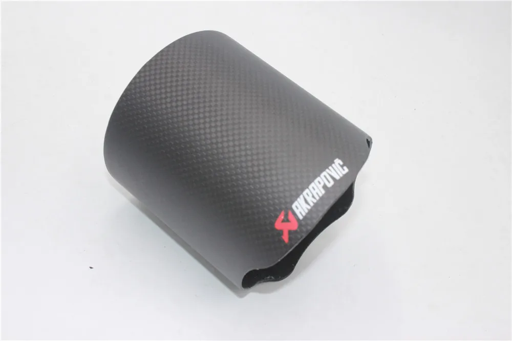 1 шт. Akrapovic крышка выхлопной трубы автомобиля универсальный глушитель трубы наконечник крышки выхлопной трубы аксессуары - Цвет: 89MM With Logo
