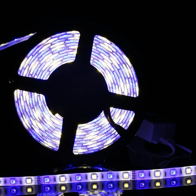 DC12V SMD5050 RGB + белый теплый гибкий Светодиодные ленты IP20 IP65 гирлянда светодиодная
