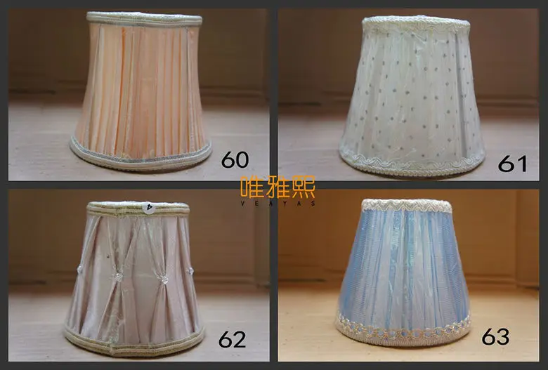 Мини лампа абажур Люстра, лампы крышки, красочный настенный абажур Diy, клип на