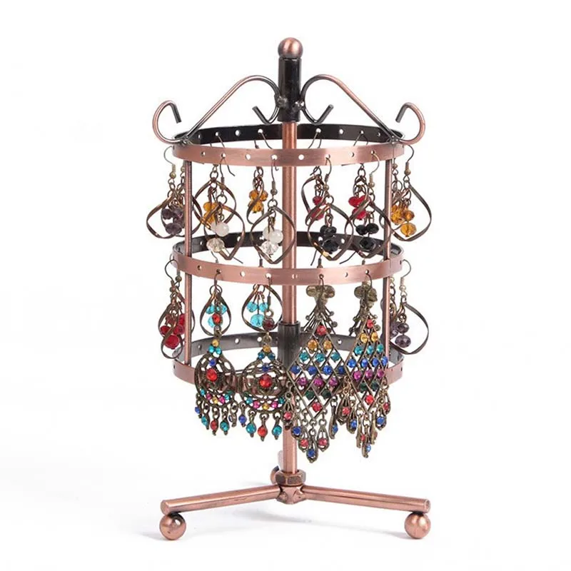 144 отверстия круглая вращающаяся витрина для ювелирных изделий держатель