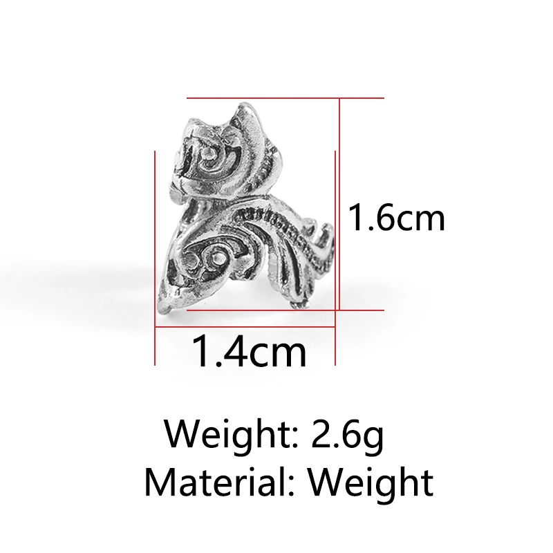 Винтажные позолоченные серьги-клипсы с цветком золотистого и серебряного цвета