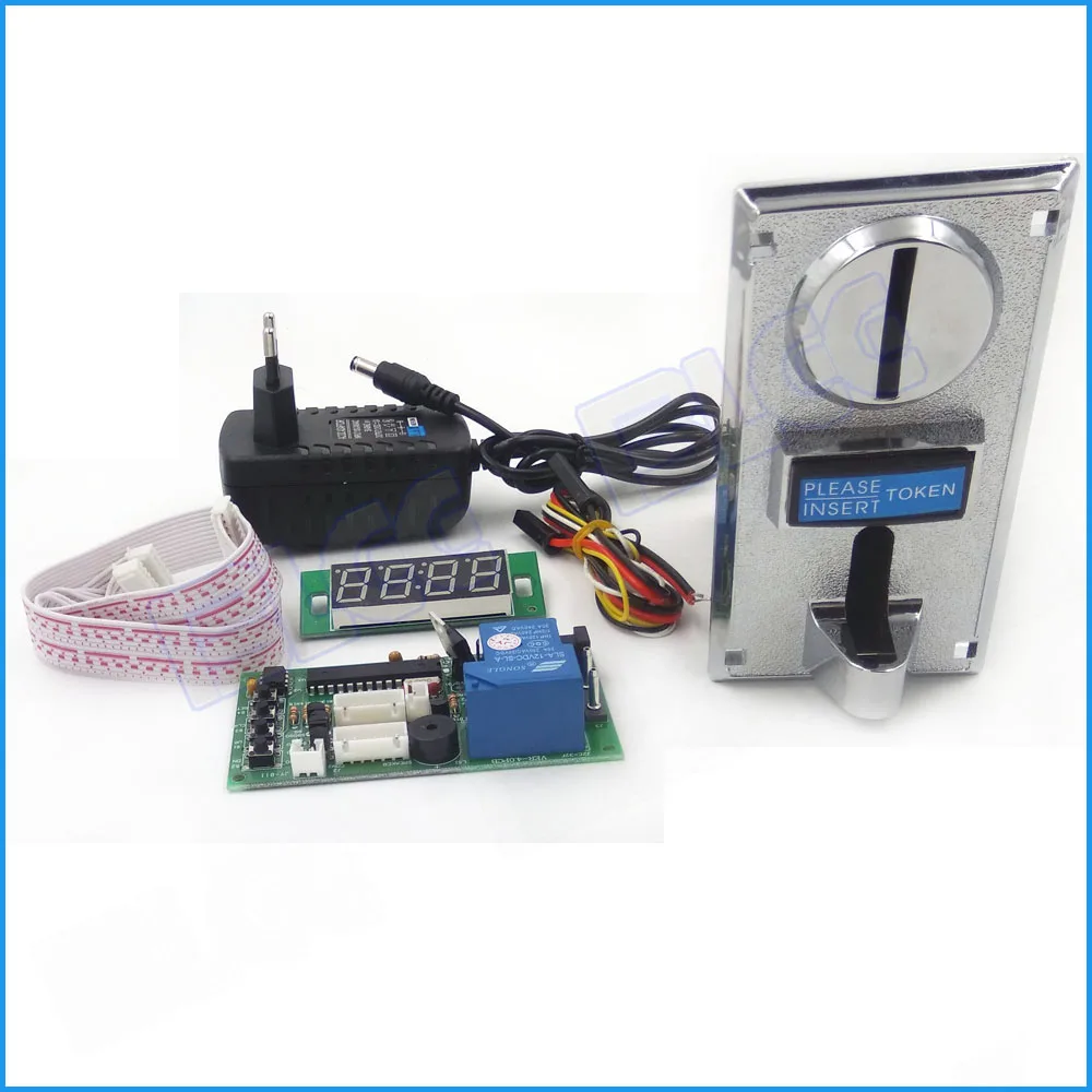 Приемник для нескольких монет с таймером устройство переключателем времени 6