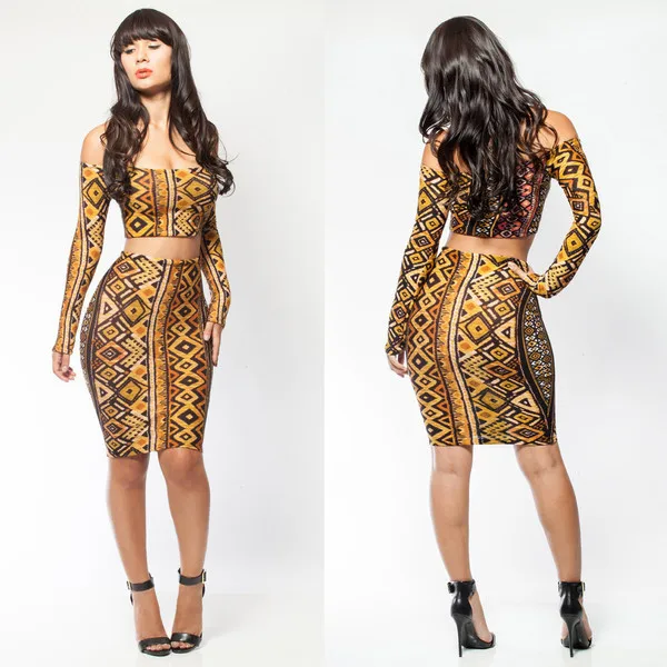 2015 fashion women's summer sexy bodycon dresses vintage printed hot party night club slim gown for feminio free shipping WX126 | Женская