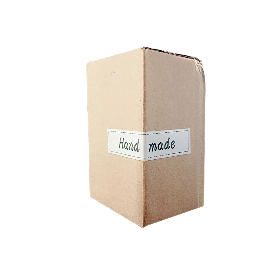 1800pcs/pack Simple Rectangular white Hand made Long Seal Sticker DIY For Party Gift Handmade Sealing | Дом и сад