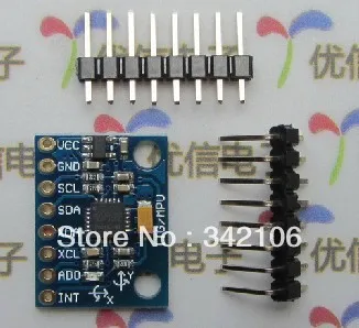 

Free Shipping! 1pc GY-521 MPU-6050 module triaxial accelerometer gyroscope 6DOF module