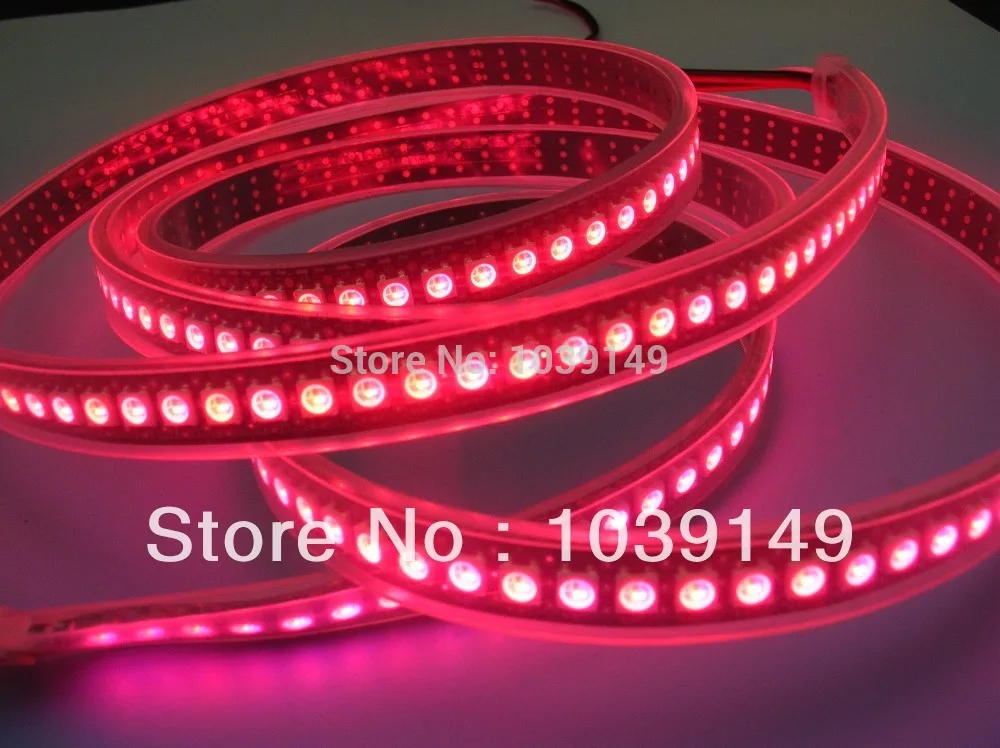 Пиксельная Светодиодная лента ws2811 ws2812b 5050 1 м 5 В вход smd 144 rgb цвет мечты