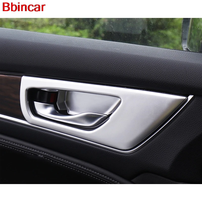 

Bbincar ABS хром крышка внутренней дверной ручки отделка молдинг внутренняя чаша украшение для низкого распределения только для HONDA