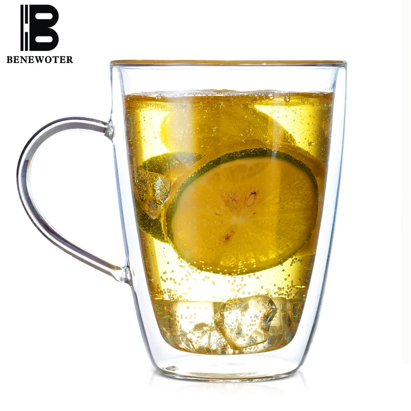 340 мл креативная прозрачная посуда для напитков стеклянная чашка термостойкая