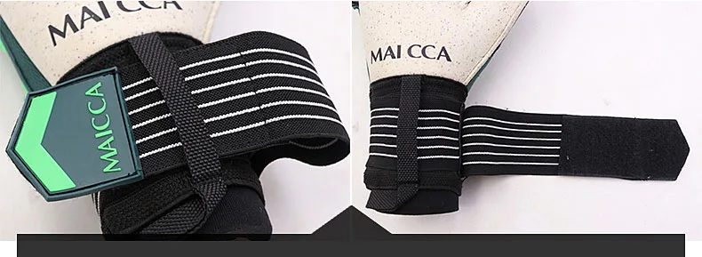 MAICCA вратарские перчатки для футбола профессиональный футбол защита пальцев Футбольные Перчатки тренировочные перчатки мягкий плотный латекс