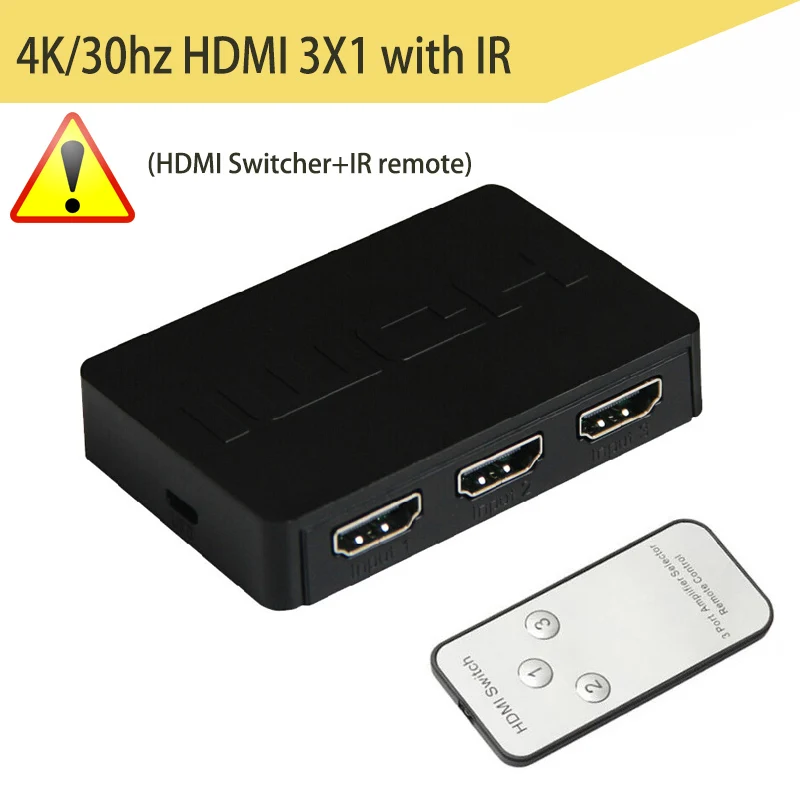 4K 30HZ HDMI 4X1 UHD HDMI 2,0 коммутатор 4X1 HDCP 2,2 HDMI KVM 2X1 HDMI 1080P коммутатор 3X1 5X1 HDMI для HDTV DVD PS4 ПК ноутбука STB - Цвет: 4K 30HZ HDMI 4X1