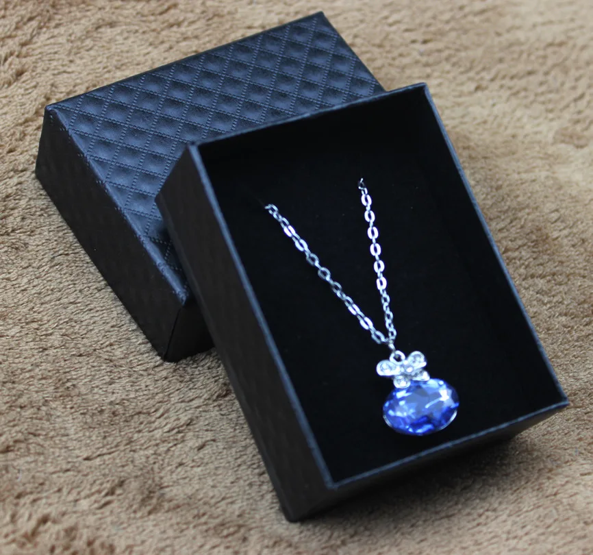 DoreenBeads коробка ювелирных изделий оптом упаковка классического черного цвета с
