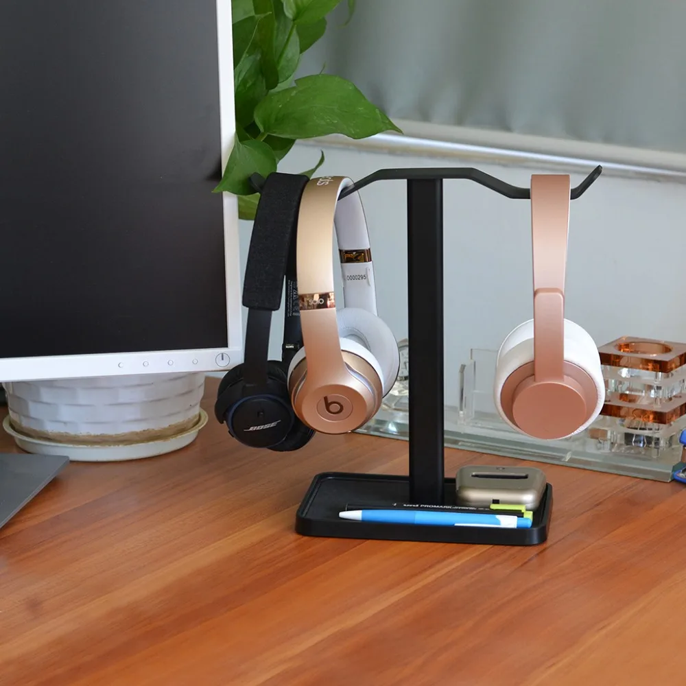 Neetto двойная Подставка для наушников стола держатель гарнитуры Вешалка Senheiser Sony
