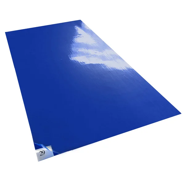 10 ковриков/коробок, 30 слоев на мат, 1" x 36", 4,5 C синий липкий мат, чистая комната ПВХ липкие коврики/клейкие колодки, используется для пола - Цвет: Синий