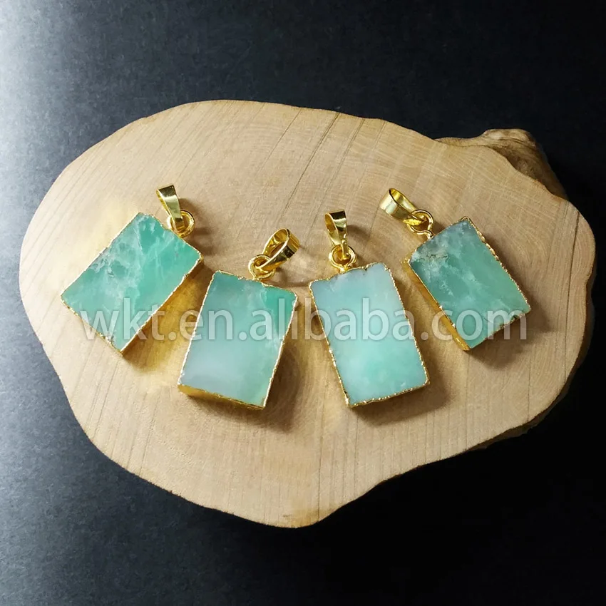 Новое поступление оптовая продажа подвеска из хризопразы WT- P692 модные подвески