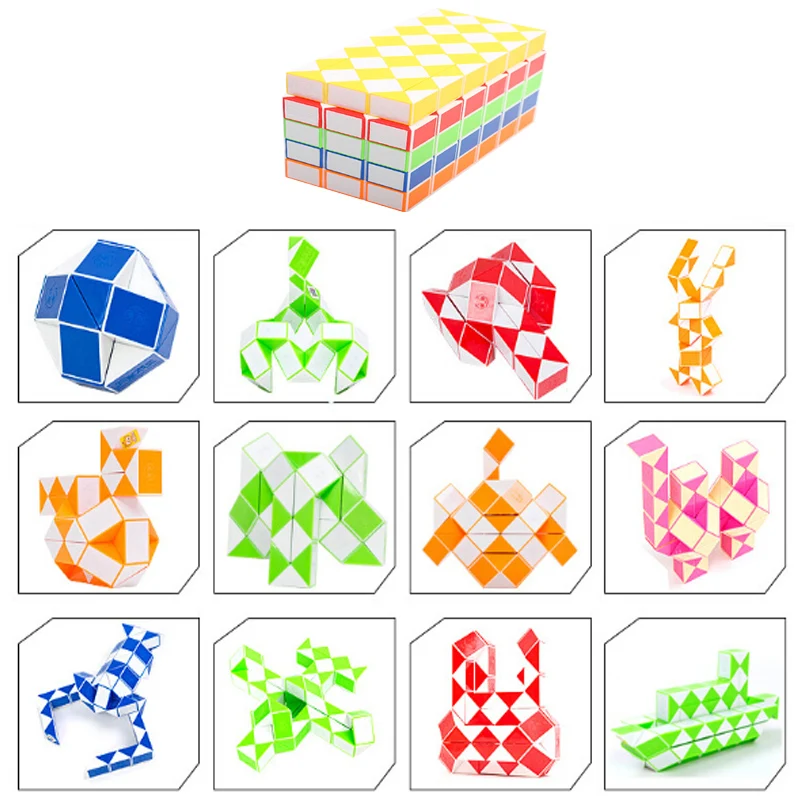 Megainas 72 блока высокоскоростная ручная Спиннер волшебные игрушки в форме змеи