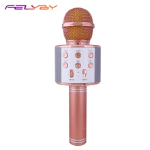 FELYBY WS 858 караоке микрофон динамик Портативный Беспроводной КТВ