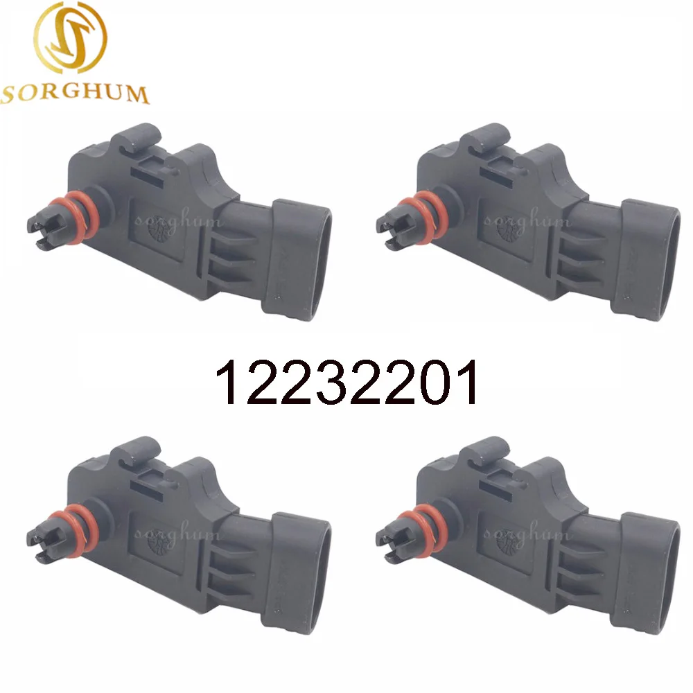 

4PCS New 12232201 28086011 MAP Sensor Intake Air Boost Pressure Manifold Absolute Sender For JMC Jiang ling Land wind Chery