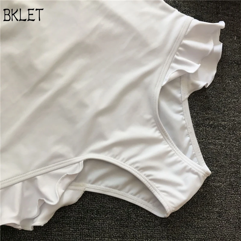 Цельные купальники Монокини белый кружевной купальник без бретелек купальный