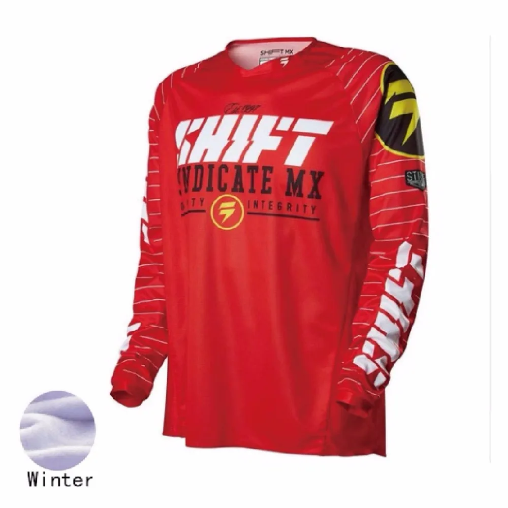 Зимние теплые флисовые велосипед Велосипеды трикотаж с длинными рукавами