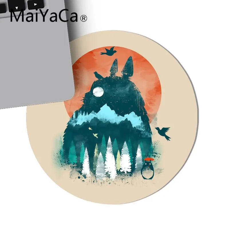 20x20cm MaiYaCa дизайн МИЛЫЙ Тоторо уникальный настольный коврик игровой коврик для мыши Аниме резиновый ПК компьютерный игровой коврик для мыши как рождественский подарок - Цвет: 20x20cm