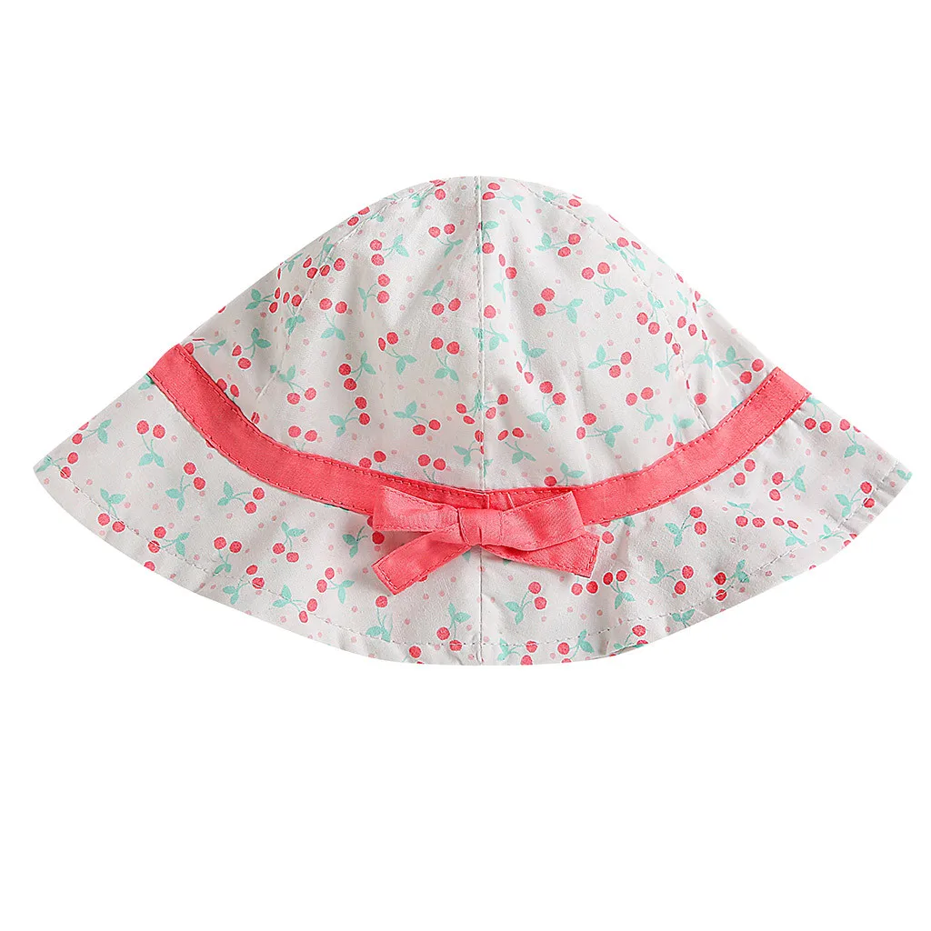 SAGACE Baby Hat Cotton Kids Summer Cute Pink Bow Deco Sun Cap For Child Girls Babies Hats | Детская одежда и обувь