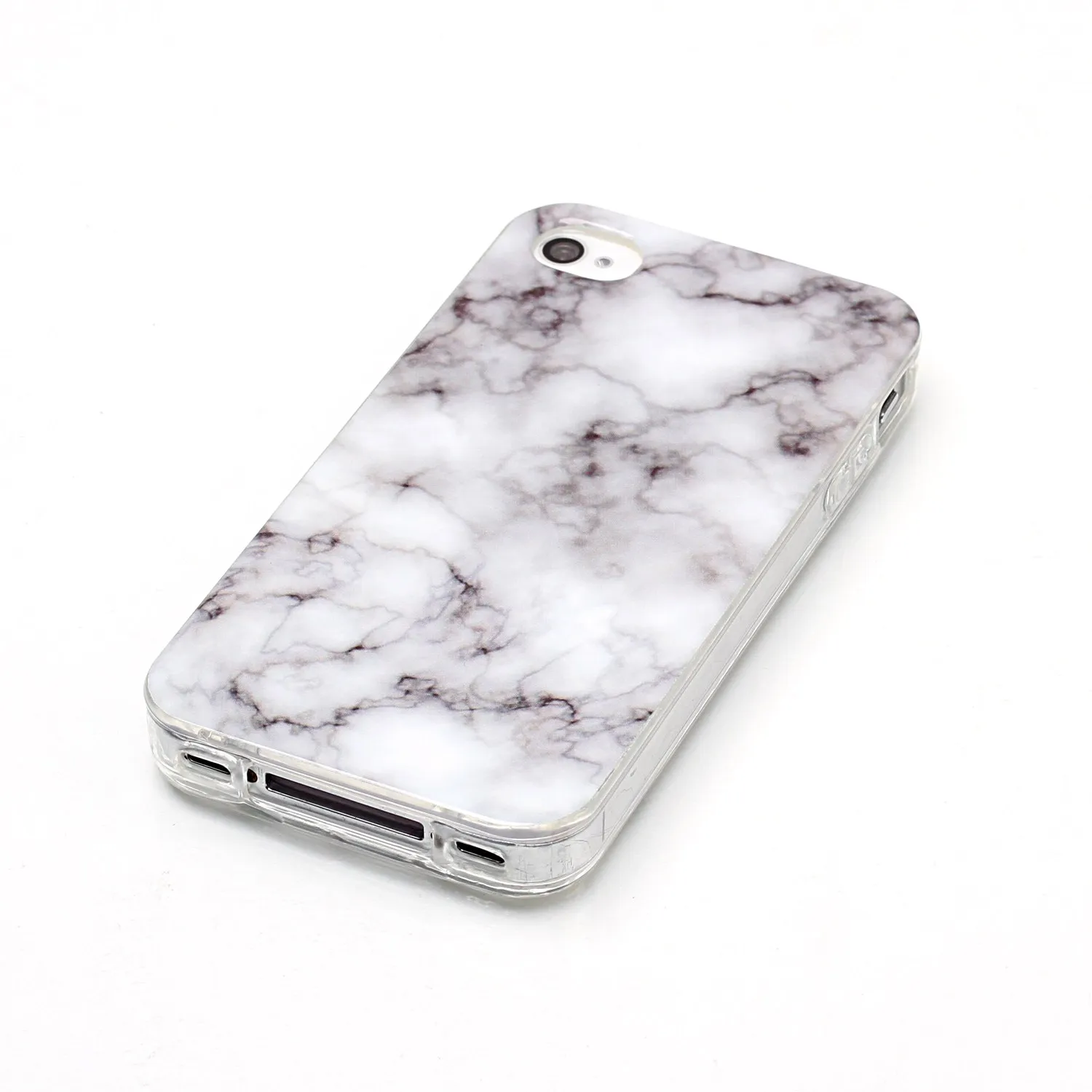 For Coque iPhone 4 4s Apple Case etui i Phone TPU Silicone Marble Black Back Cover iPhone4 iPhone4s Capas |