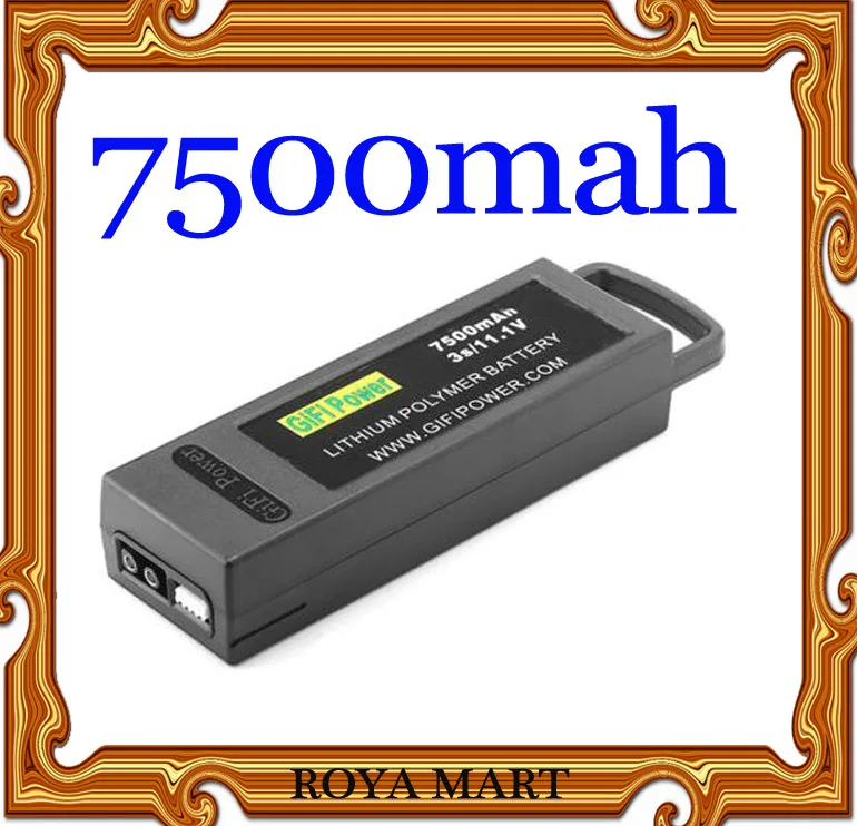 Зарядное устройство Lipo 7500 мАч/6400 мАч 3 S 11,1 V LiPo Батарея для Yuneec Q500 Q500+ 4 K PRO Quadcopter Drone
