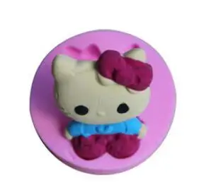 Kitty Cat DIY искусственная форма для торта силиконовая мыла форма|silicone soap mold|silicone moldmold