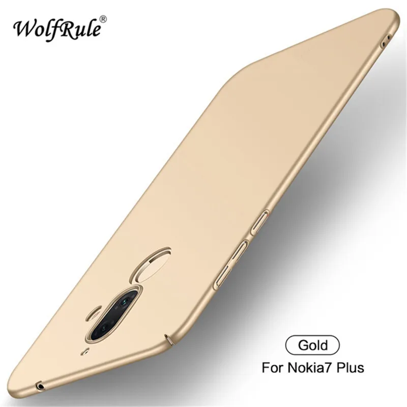 WolfRule sFor Case Nokia 7 Plus Capa Ultra-thin Smooth Back Protection Plastic PC For Cover Nokia7 > | Мобильные телефоны и