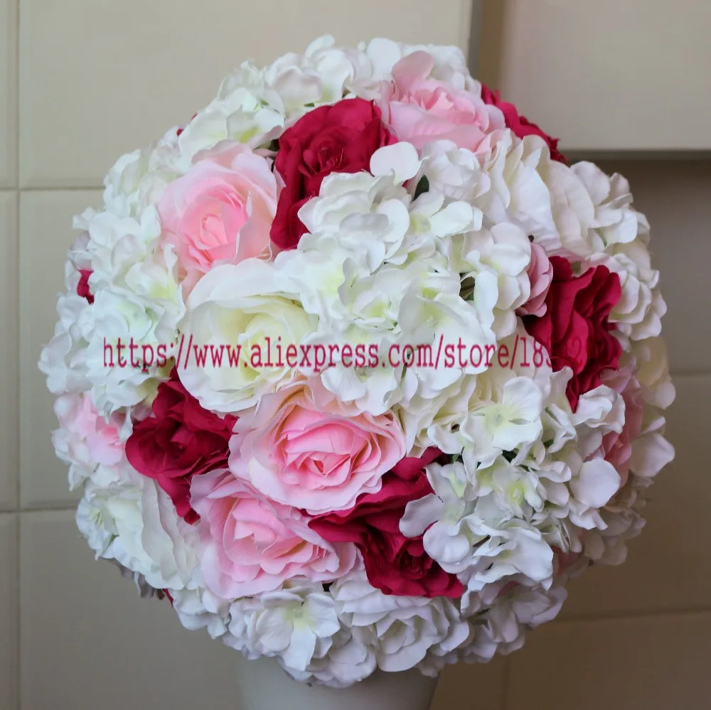 30 см 10 шт./лот искусственный шелк роза гортензия свадебное украшение целующийся