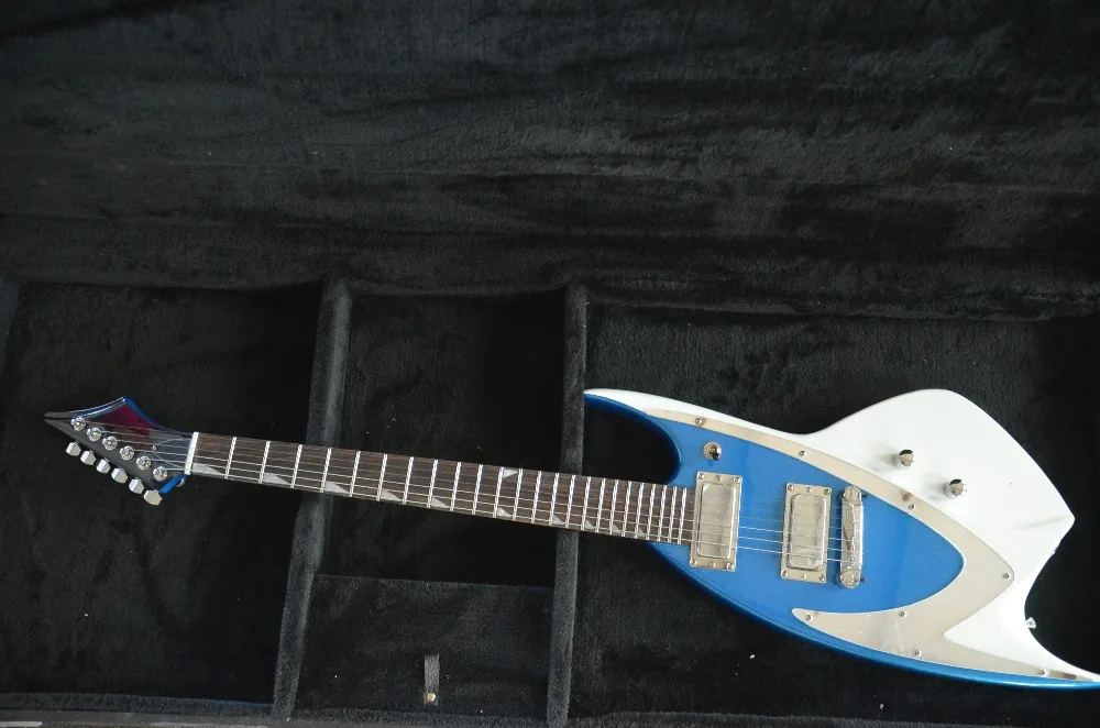 CUSTOM гитарный магазин Retronix JBD 400 металлик синий цвет 6 струн