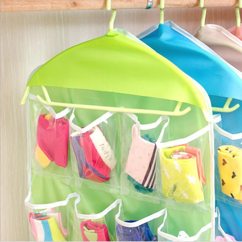 16 сетчатых носков для одежды подвесная сумка хранения нижнего белья шкаф мелких