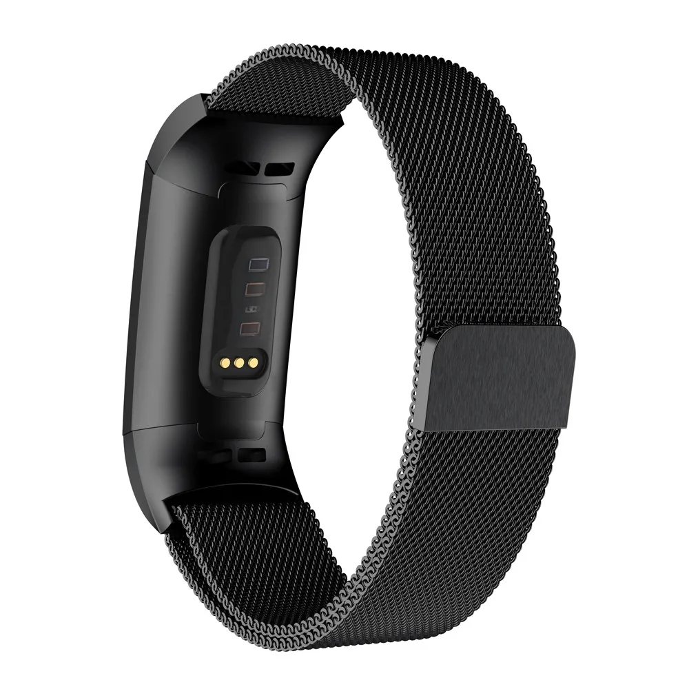Для Fitbit Charge 3 Ремешки для наручных часов Ремешок для умных часов браслет на запястье из нержавеющей стали Миланская Магнитная Петля для Fitbit Charge3