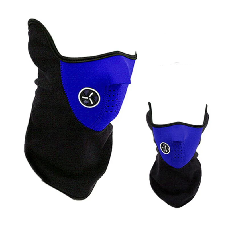 Ветрозащитная велосипедная маска Wuaumx флисовая Зимняя Теплая Лыжная для защиты