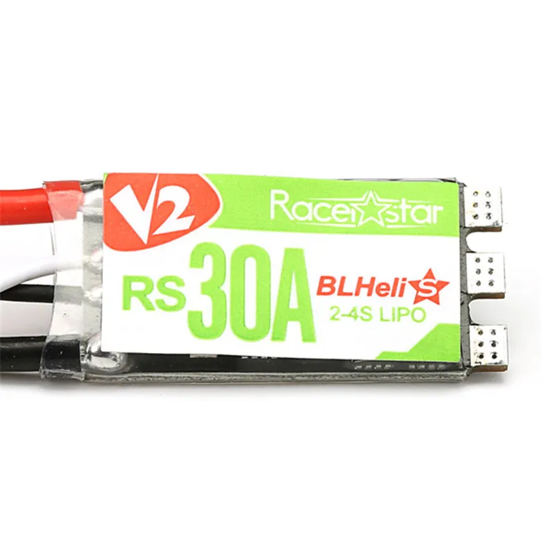 4 шт. Racerstar RS30A V2 30A Blheli_S ESC OPTO 2-4S поддержка Oneshot42 Multishot 16,5 Dshot600 для радиоуправляемого квадрокоптера