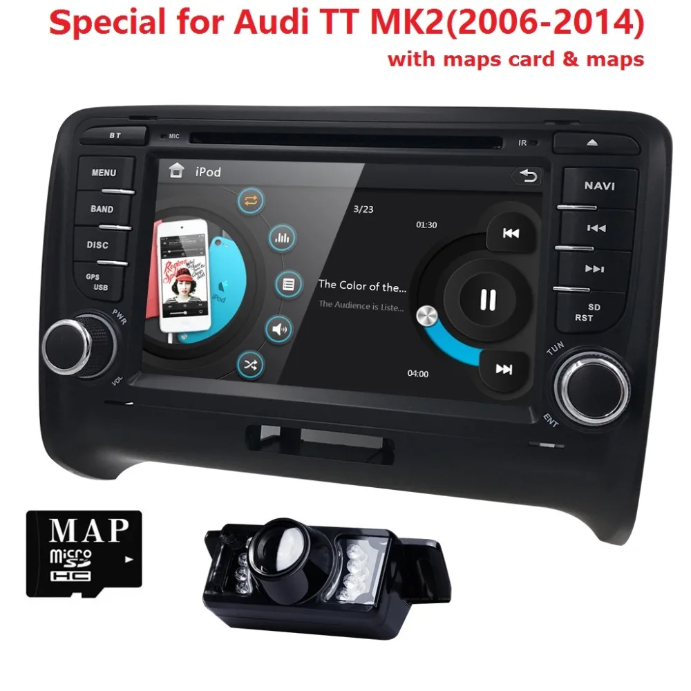 7 &quotдвойной din Авторадио 2 для AUDI TT MK2 Мультимедиа стерео радио gps Аудио Видео 2006 2014