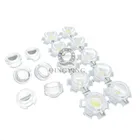 200 шт.лот 13 мм мини светодиодные объективы 15 30 45 60 90 100 градусов не требует держателя 1 вт 3 вт синтетические ик светодиодные силовые линзы отражатель коллиматор