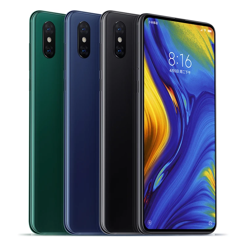Новый оригинальный мобильный телефон Xiaomi Mi Mix 3 8 Гб ОЗУ 256 ПЗУ Восьмиядерный