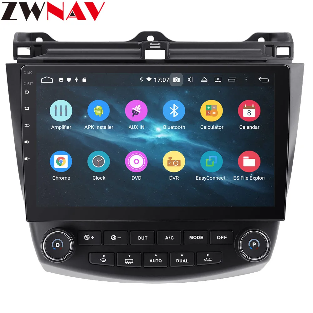 Android 9 4+ 64G DSP автомобильный без dvd-плеера gps навигация для Honda Accord 7 2003-2007 головное устройство мультимедийный плеер магнитофон