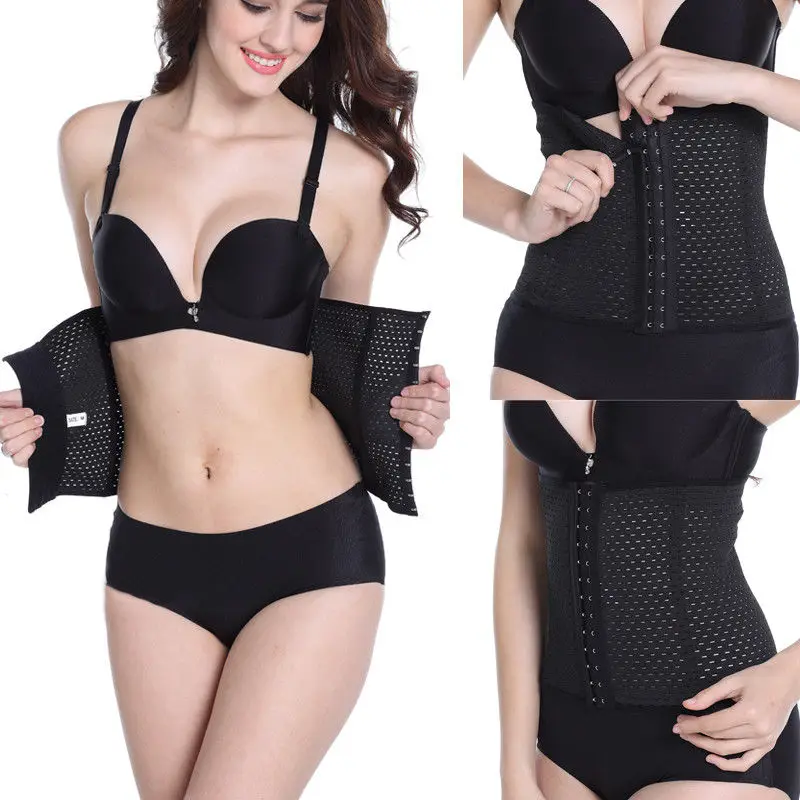 Женский тонкий пояс бюстье Воздухопроницаемый корсет Корректирующее