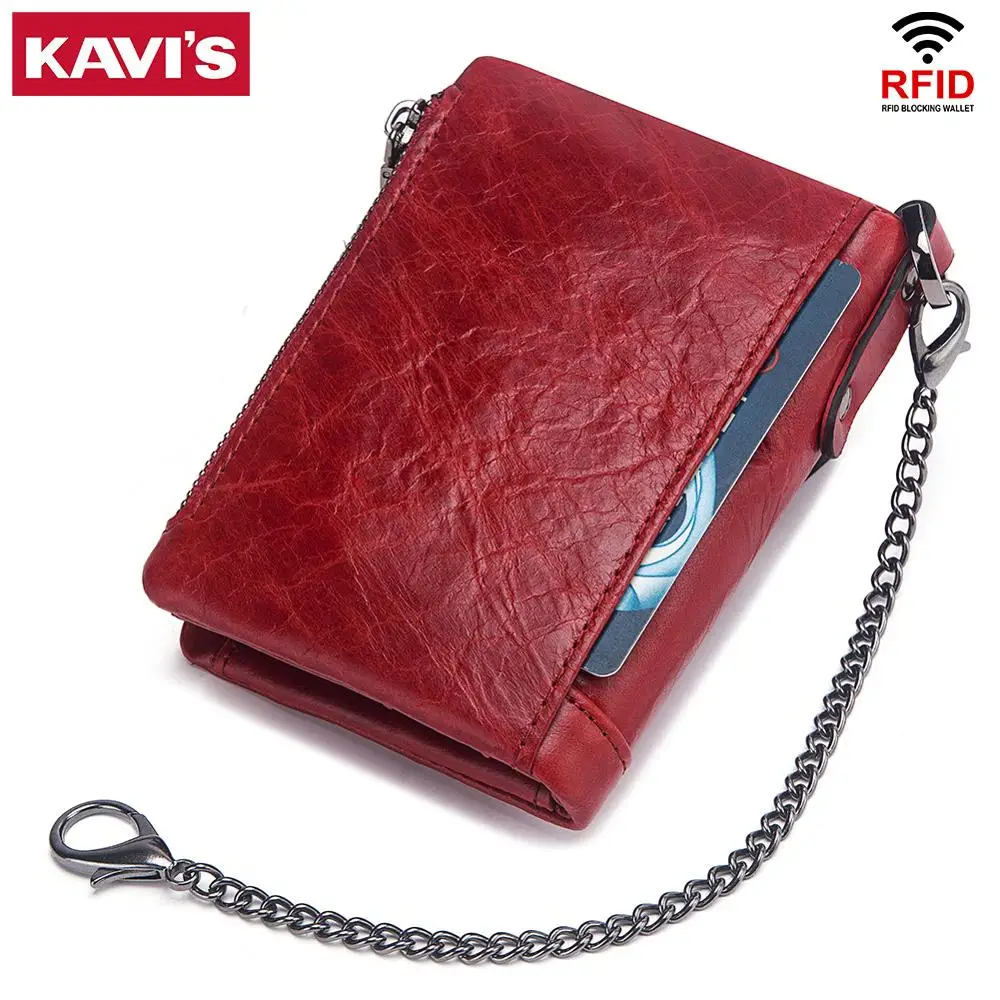 KAVIS, натуральная воловья кожа, женский кошелек, кошелек для монет, портфель для мужчин, Portomonee, маленький мини кошелек с карманом для девушек и девушек