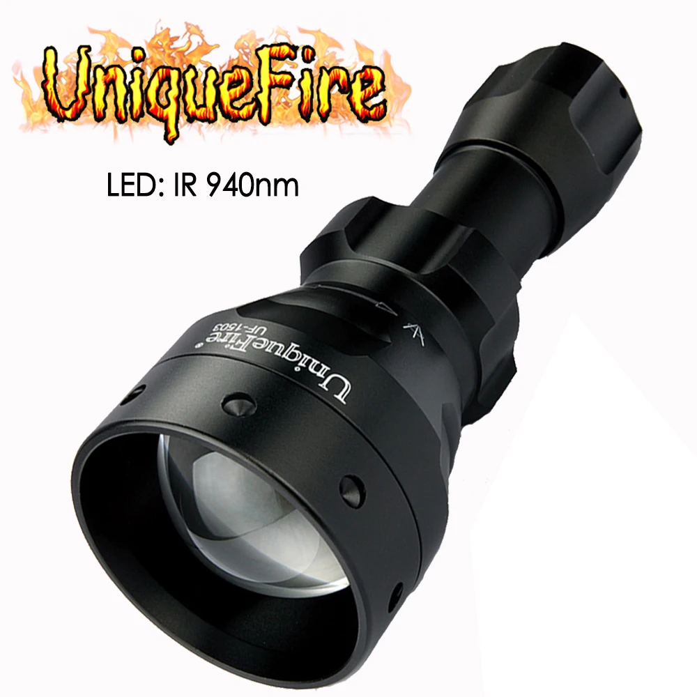 Светодиодный фонарик UniqueFire 1503 IR нм инфрасветильник фонарь с фокусировкой и