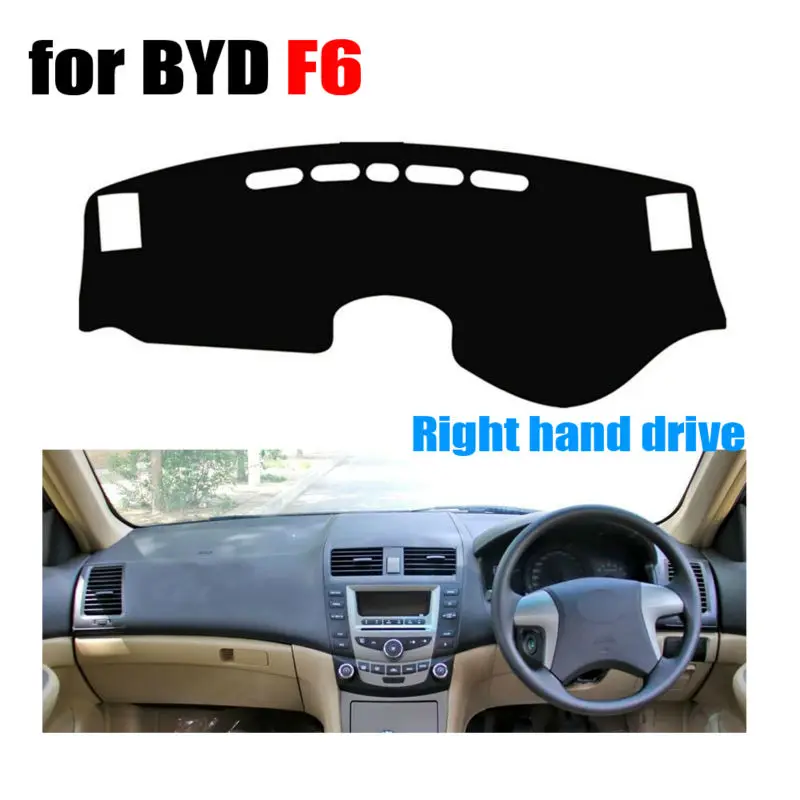 

Car dashboard covers mat for BYD F6 all the years Right hand drive dashmat pad dash cover auto dashboard accessories