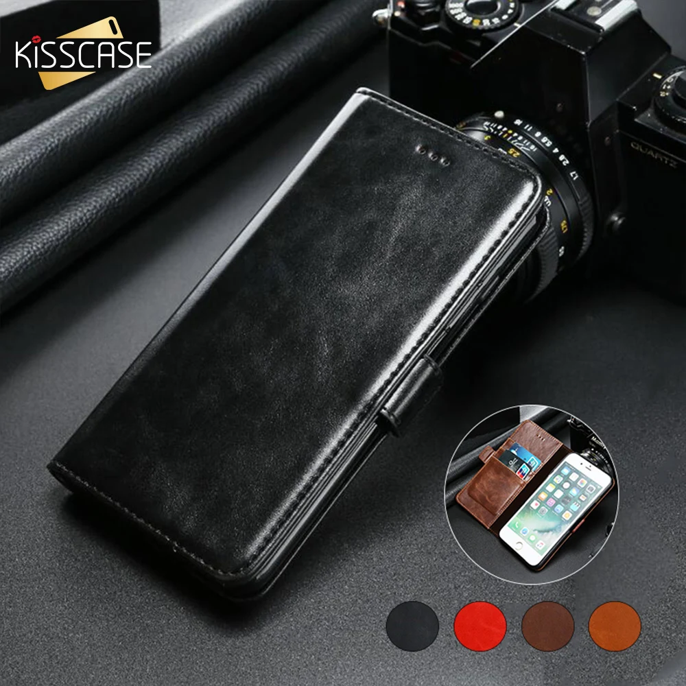 KISSCASE Leather Case For One plus 5 Nokia 3 6 LG G6 K10 K8 K4 2017 EU Business Phone Motorola Moto G5 Plus Funda |