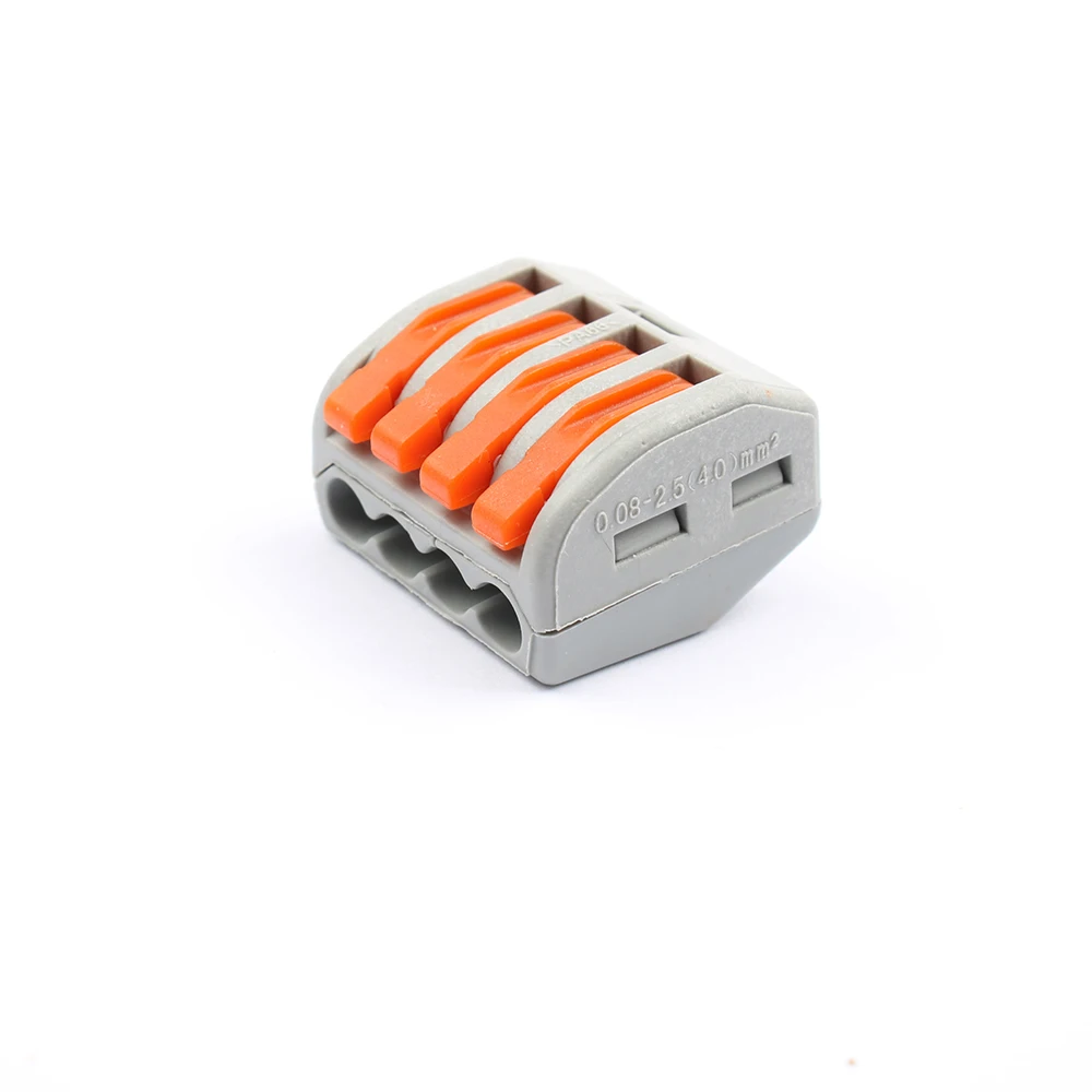 10 шт. PCT-214 PCT214 222-414 Универсальный Компактный проводной СОЕДИНИТЕЛЬ 4 Pin, проводниковый Блок рычаг