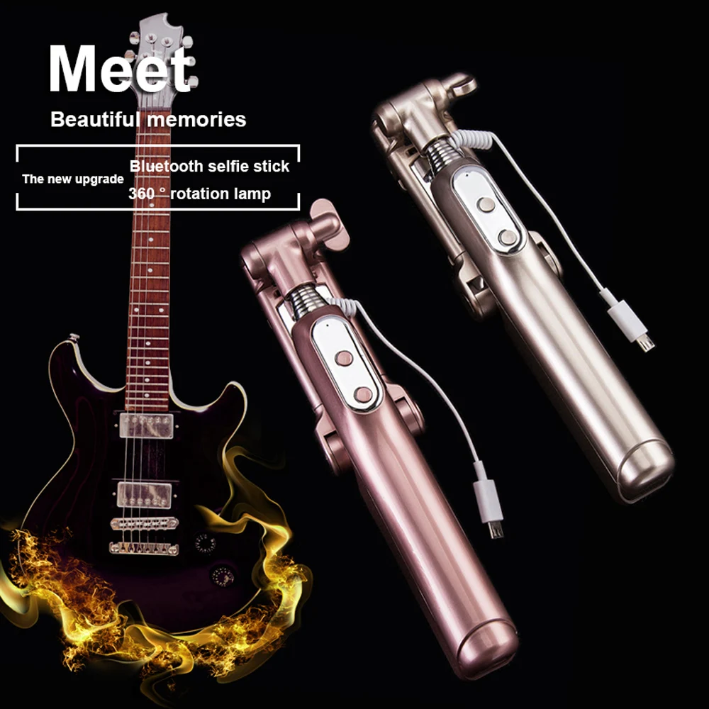 ADYSS селфи палка для Bluetooth монопод с зеркальным светом Android iPhone samsung мобильный