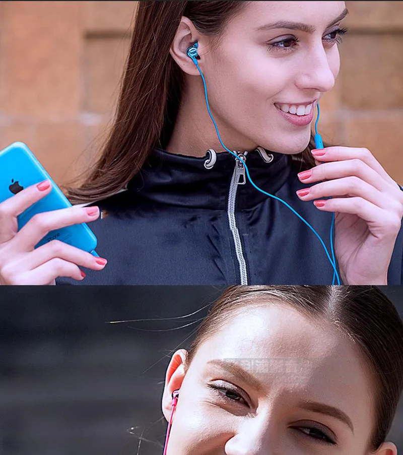 Проводные наушники с контроллером Philips SHE3705 с микрофоном 3,5 мм разъем в ухо стерео бас наушники для LG поддержка официальный