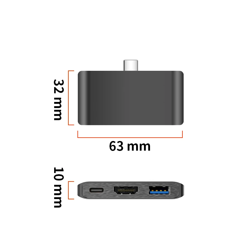 USB C концентратор к HDMI 4K станция dex для Samsung Galaxy S8 S9 Note 8 9 переключатель с PD USB 3,0 для нового Ipad MacBook Pro