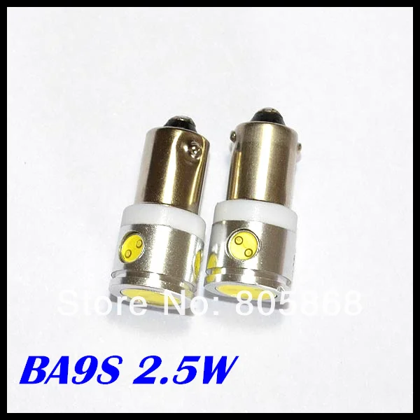 

(50pcs/lot)car led Interior Light Bulb reading light BA9S 2.5W High Power 4 leds car led LED light High quality car light source
