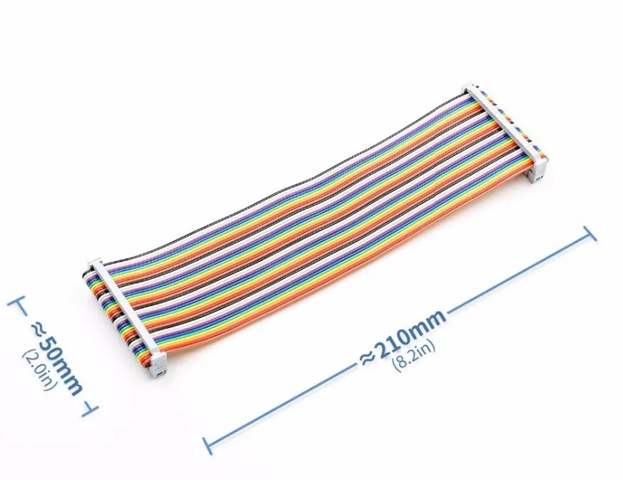 20 см 40 PIN Way GPIO Rainbow ленточный кабель для Raspberry Pi Model B / + | Электронные компоненты и